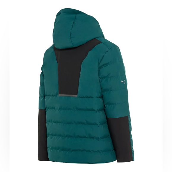 NWT $550 Porsche Design Warm Padded Quilted Down Jacket Small Varsity Green S - Picture 2 of 13